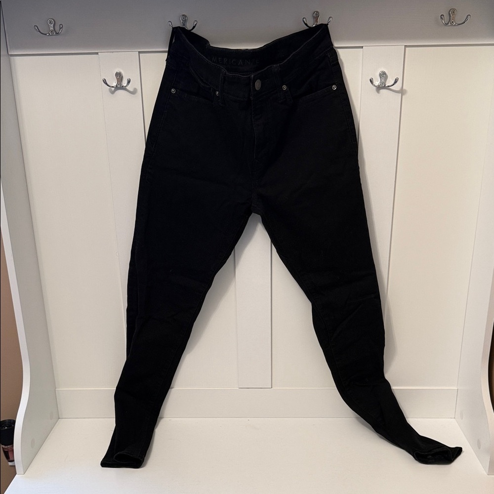 Black American Eagle Airflex+ Jeans